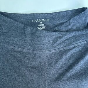 Carbon38 XS High-Waist Leggings in Charcoal Heather Gray